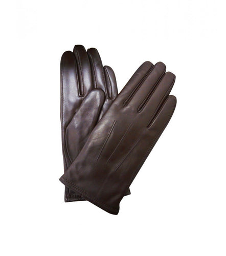 LEATHER GLOVES - BROWN